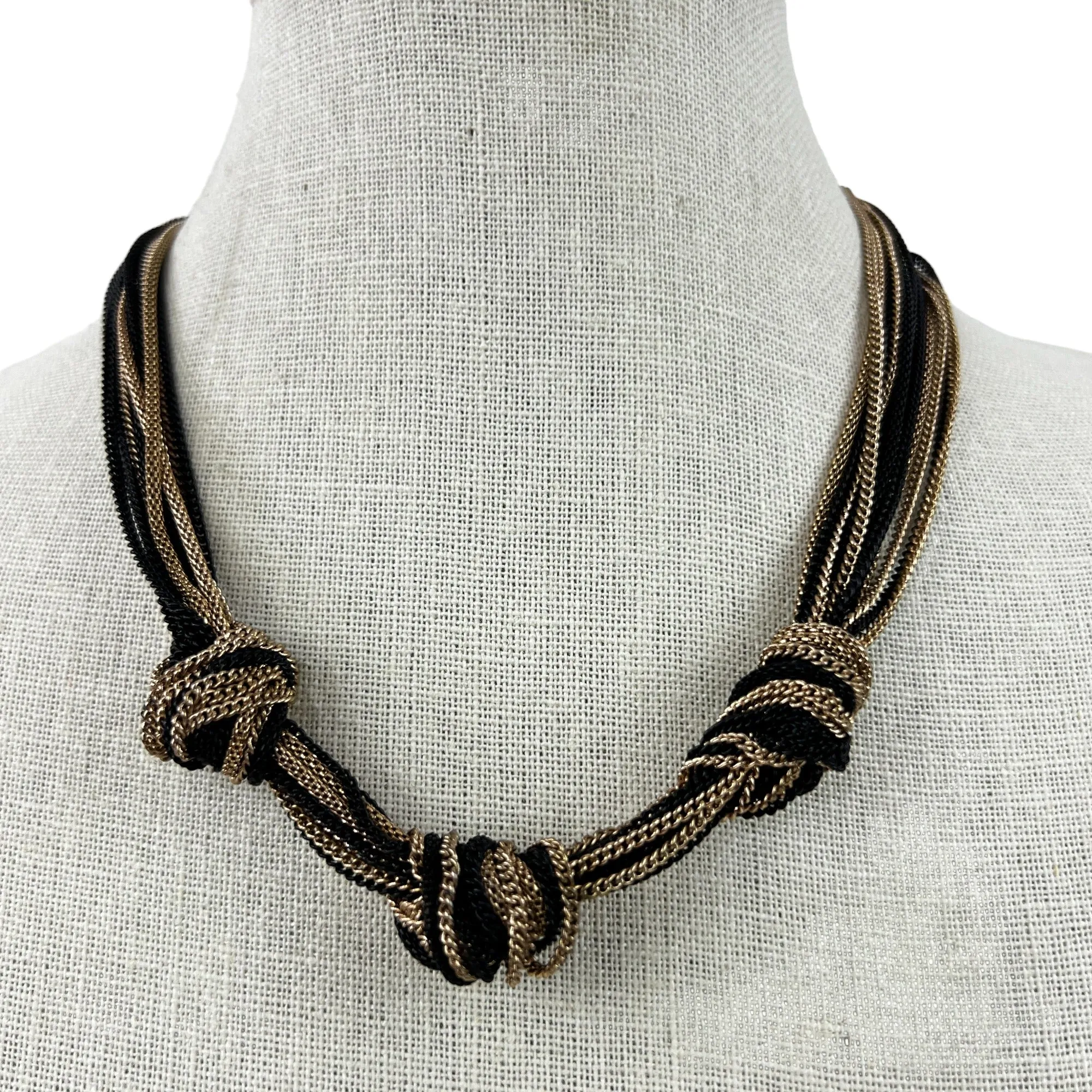 Knotted Chain Choker Necklace