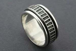 ladder spinner ring - sterling silver