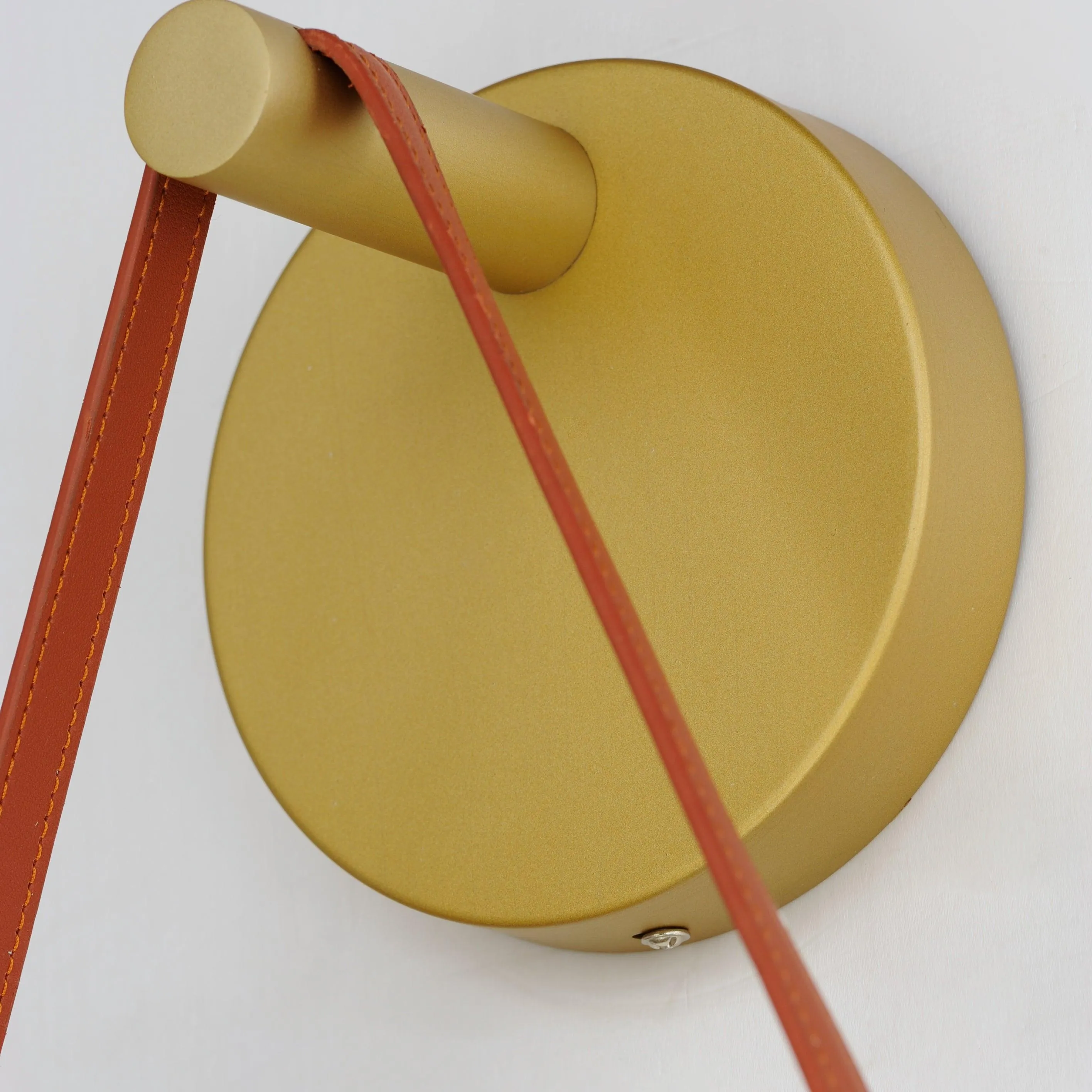 LED Antique Brass Single Rings Wall Sconce