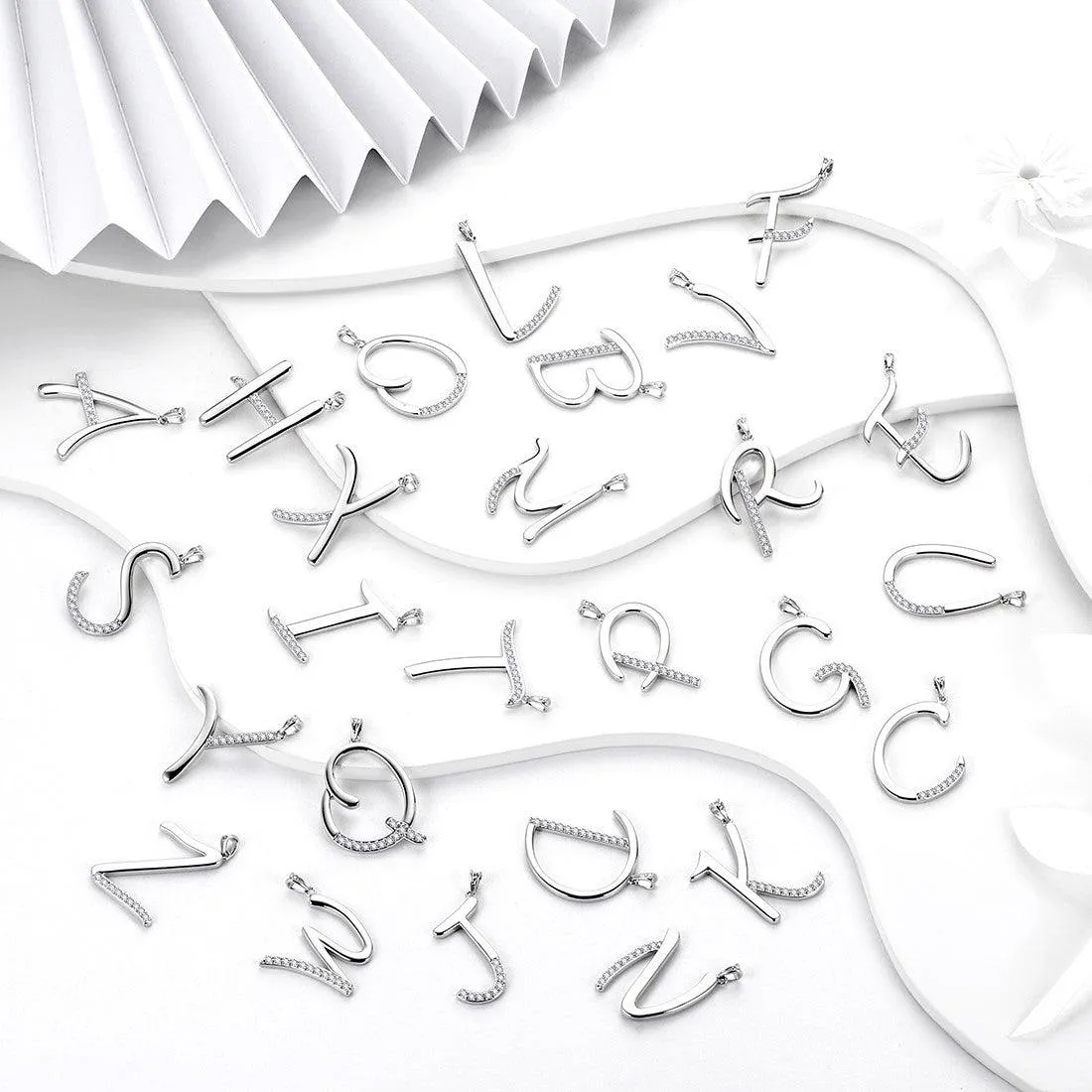 Letter Initial S Necklaces Pendant Women Girls Name Jewelry Gift 925 Sterling Silver