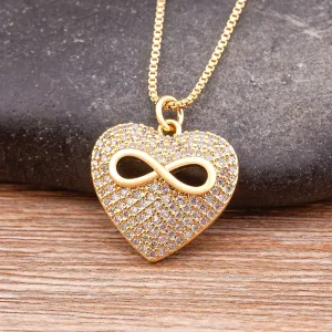 Light Luxury Heart Pendant Necklace for Women
