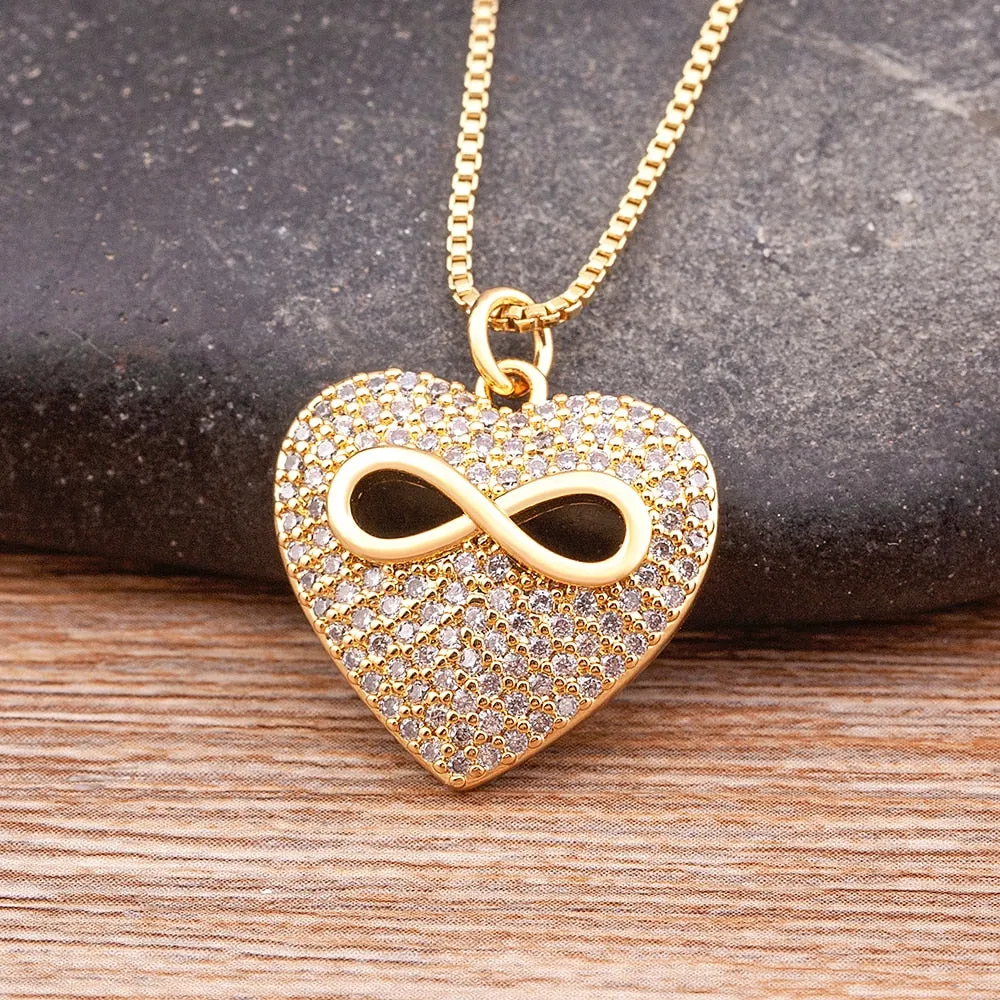 Light Luxury Heart Pendant Necklace for Women