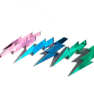 Lightning Bolt Mirror Earrings