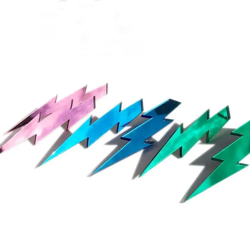 Lightning Bolt Mirror Earrings