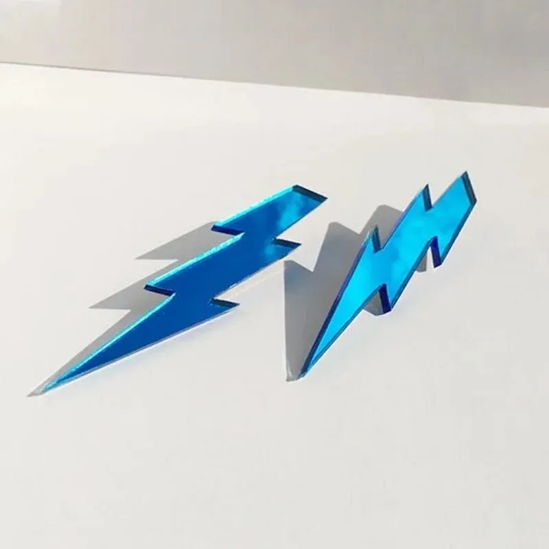 Lightning Bolt Mirror Earrings