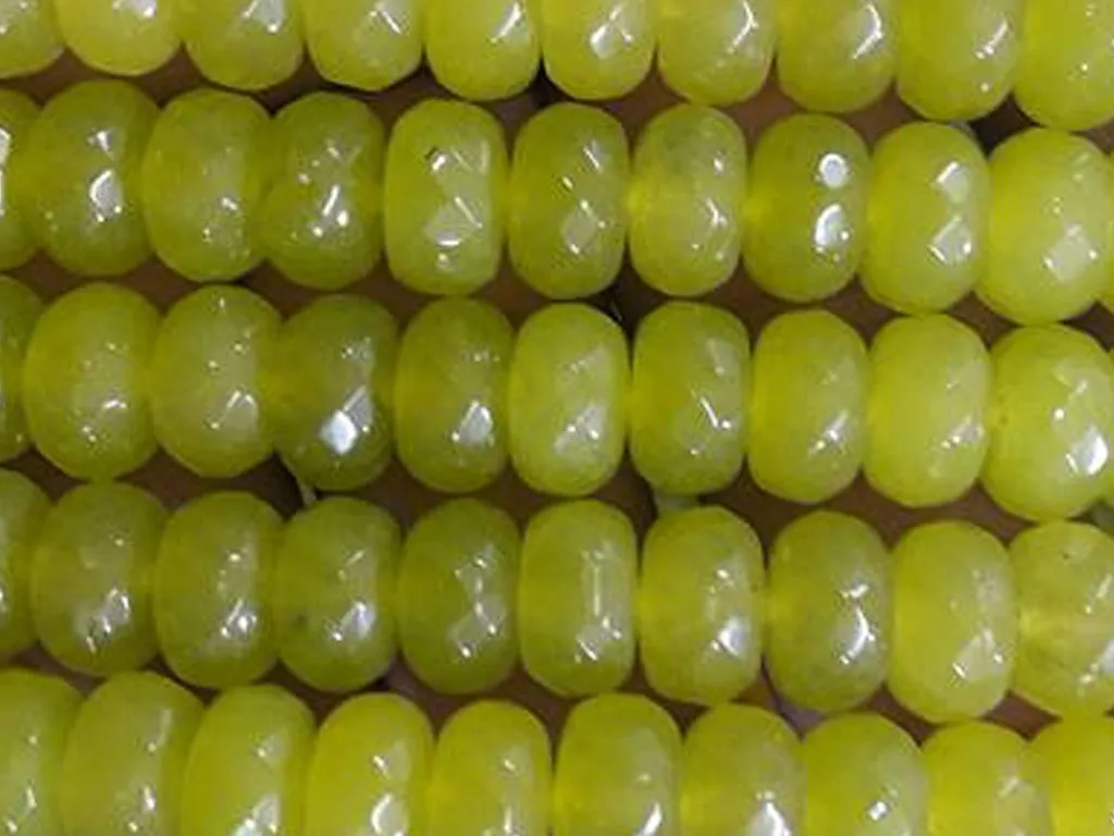 Lime Green Circular Agate Stones