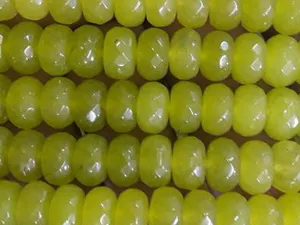 Lime Green Circular Agate Stones