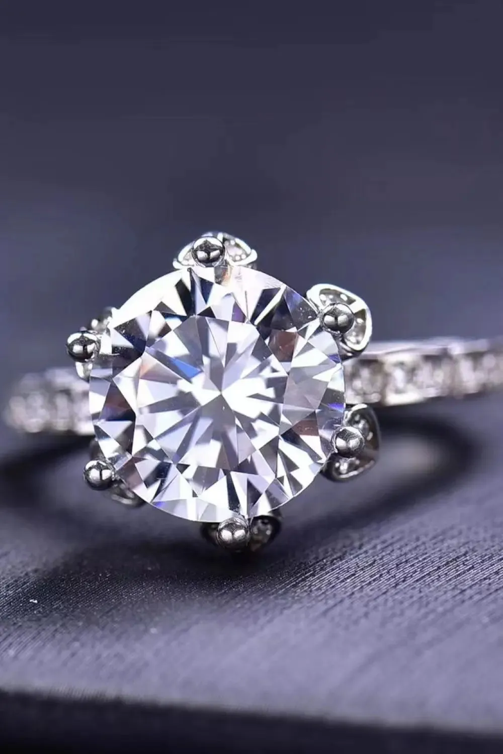 LOVCIA 5 Carat Moissanite Heart 925 Sterling Silver Ring