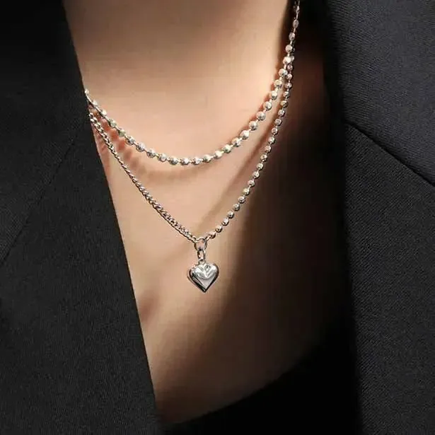 LOVCIA Fashion Beads 925 Sterling Silver Necklace