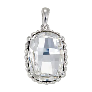 Luminous White Crystal Pendant
