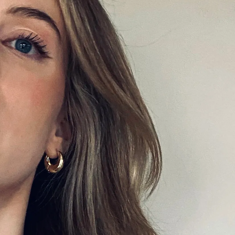 Luna Hoops | Bold Dome-Shaped Gold Hoops