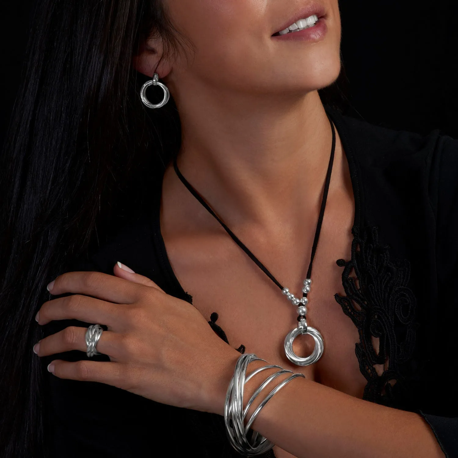 Luna Russian Rings Necklace