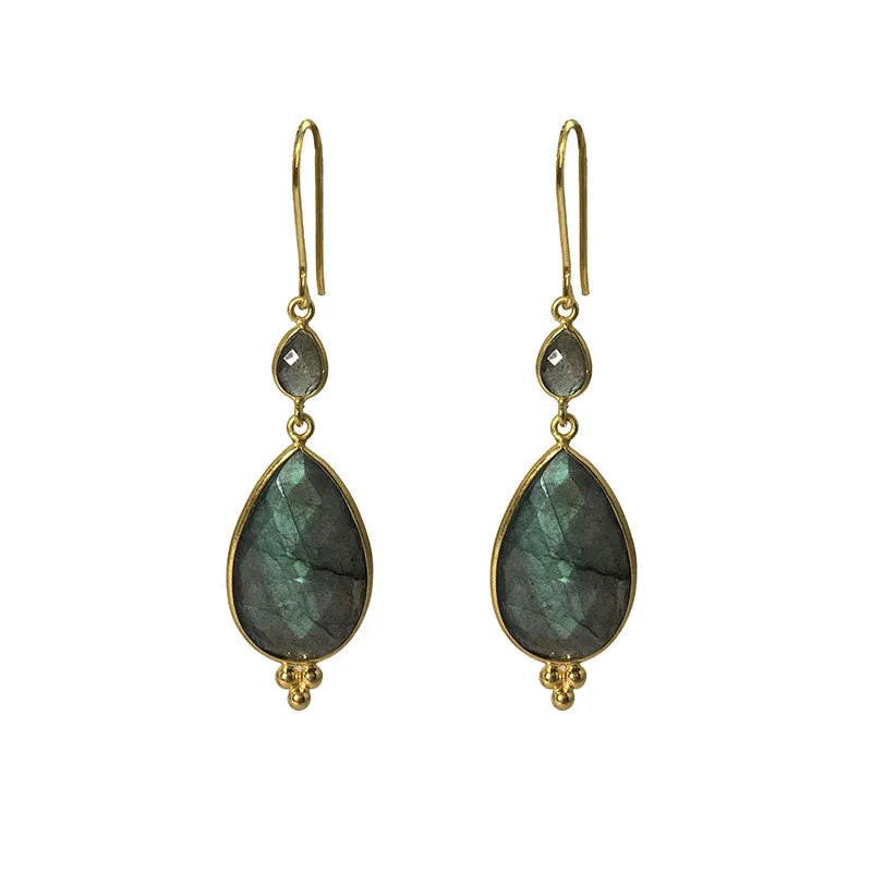 Maharani Pink Quartz Earrings
