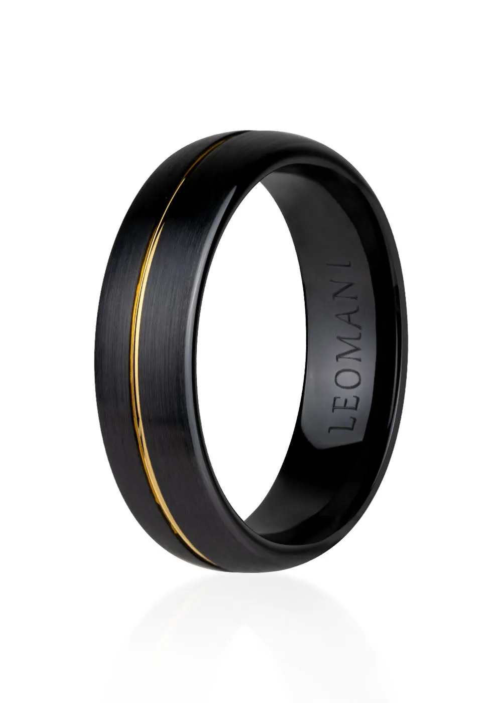 Maung Ring in Black Ceramic