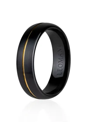 Maung Ring in Black Ceramic