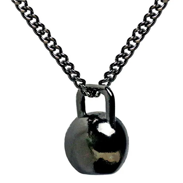 Mens barbell Necklace For Mens sports fitness barbell