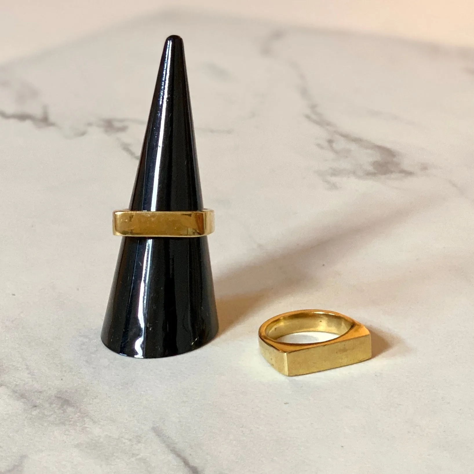 Mesa Brass Bar Ring From Abroad Modern