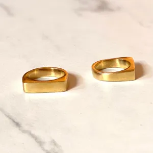 Mesa Brass Bar Ring From Abroad Modern