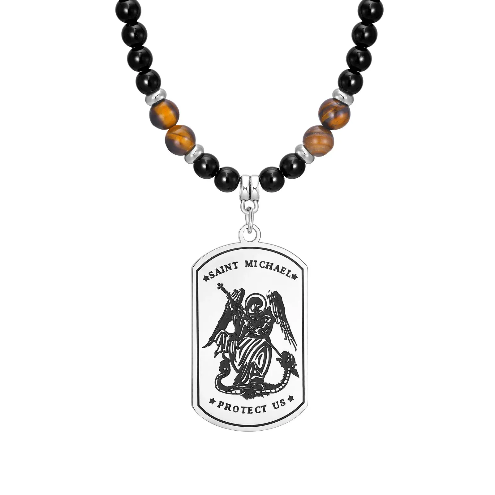 Michael Dogtag Pendant Necklaces for Men Boys