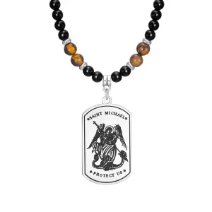Michael Dogtag Pendant Necklaces for Men Boys