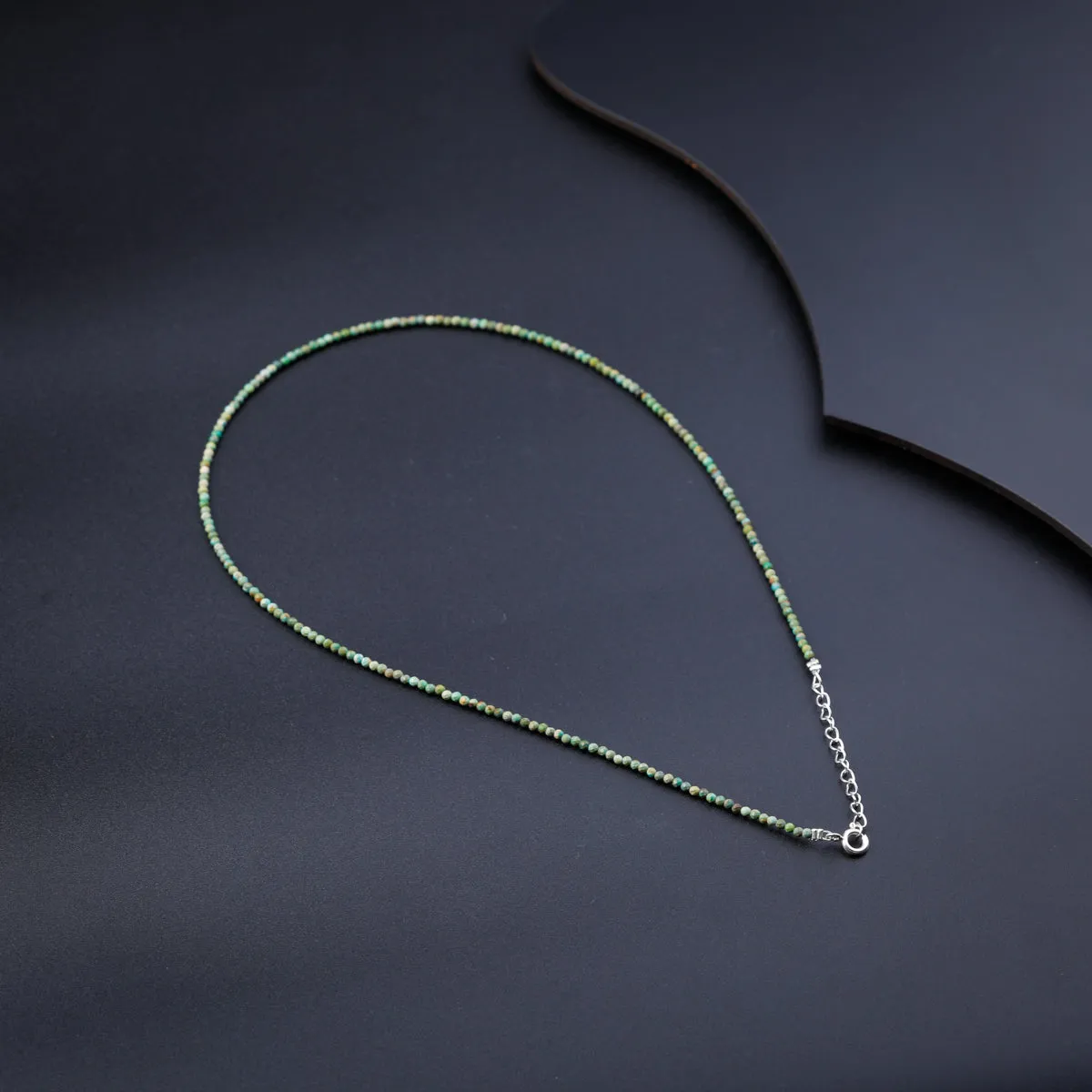 Micro Firoza Silver Necklace