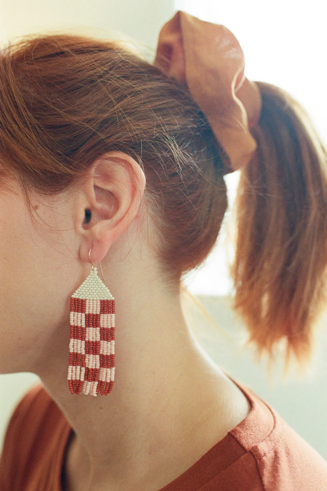 Miiken Fringe Earrings Checkers (Multiple Colours)