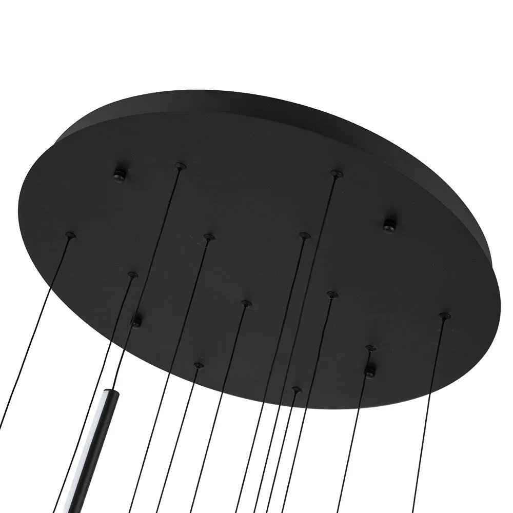 Modern 12-Light Linear LED Multi Light Pendant