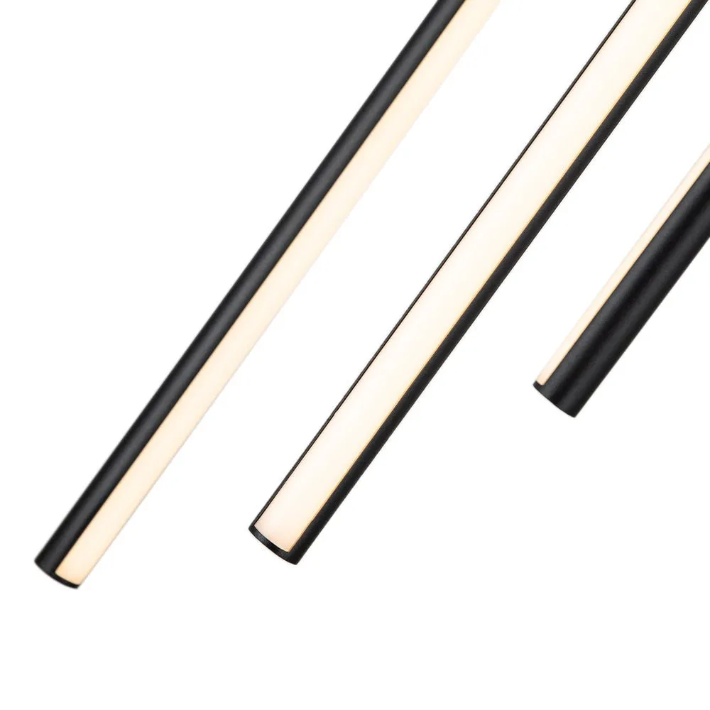 Modern 12-Light Linear LED Multi Light Pendant