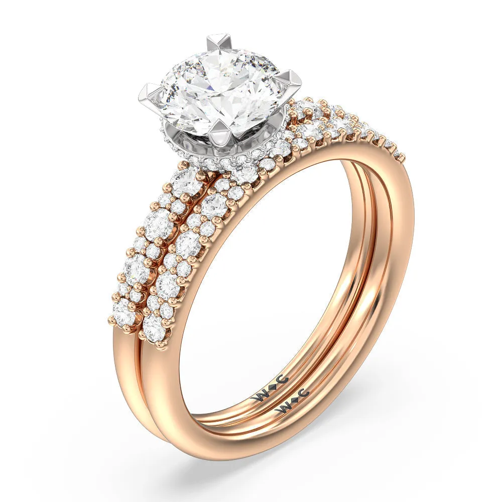 Modern Pave Diamond Wedding Band