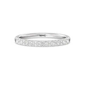 Modern Pave Diamond Wedding Band