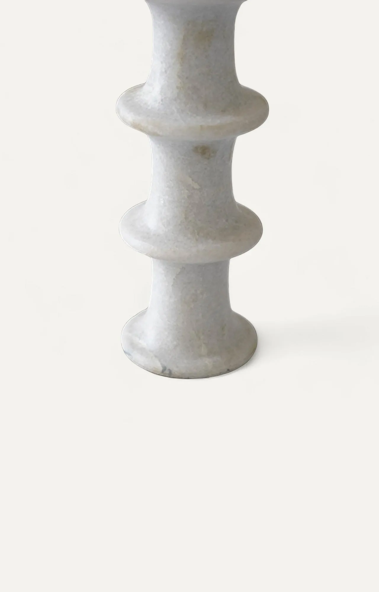 Modern White Marble Candle Holder