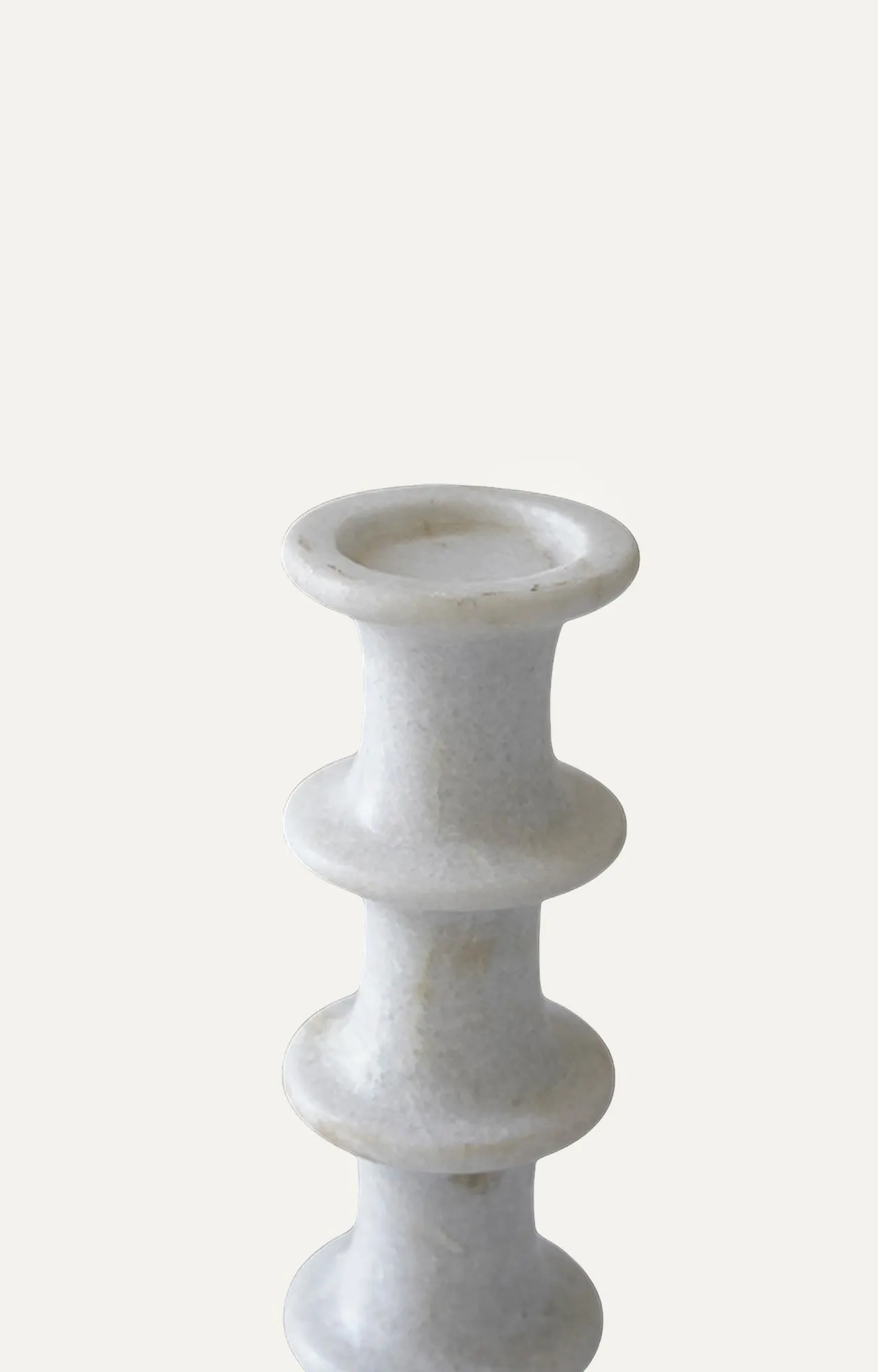 Modern White Marble Candle Holder