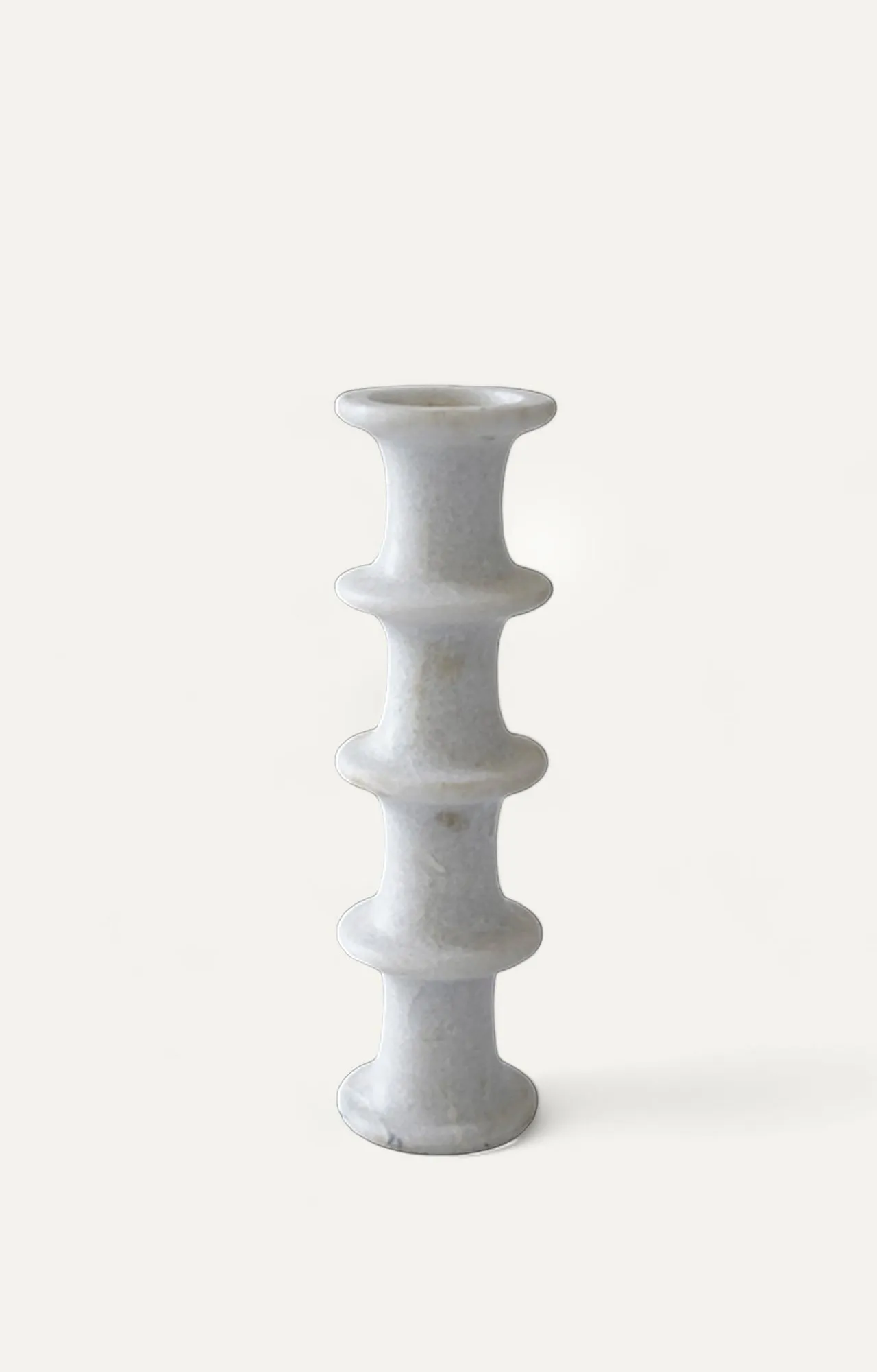 Modern White Marble Candle Holder