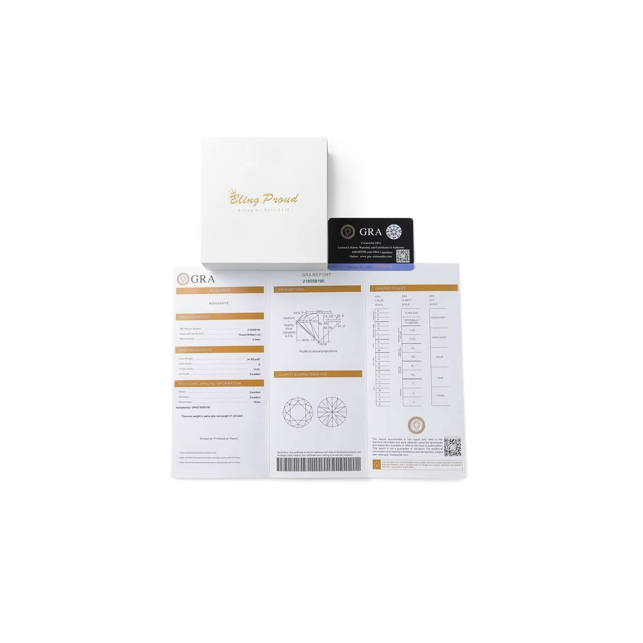 Moissanite Diamond Studs Earrings in 14K Gold - 8mm