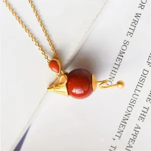 New silver inlaid artificial imitation South  mouse Pendant Necklace