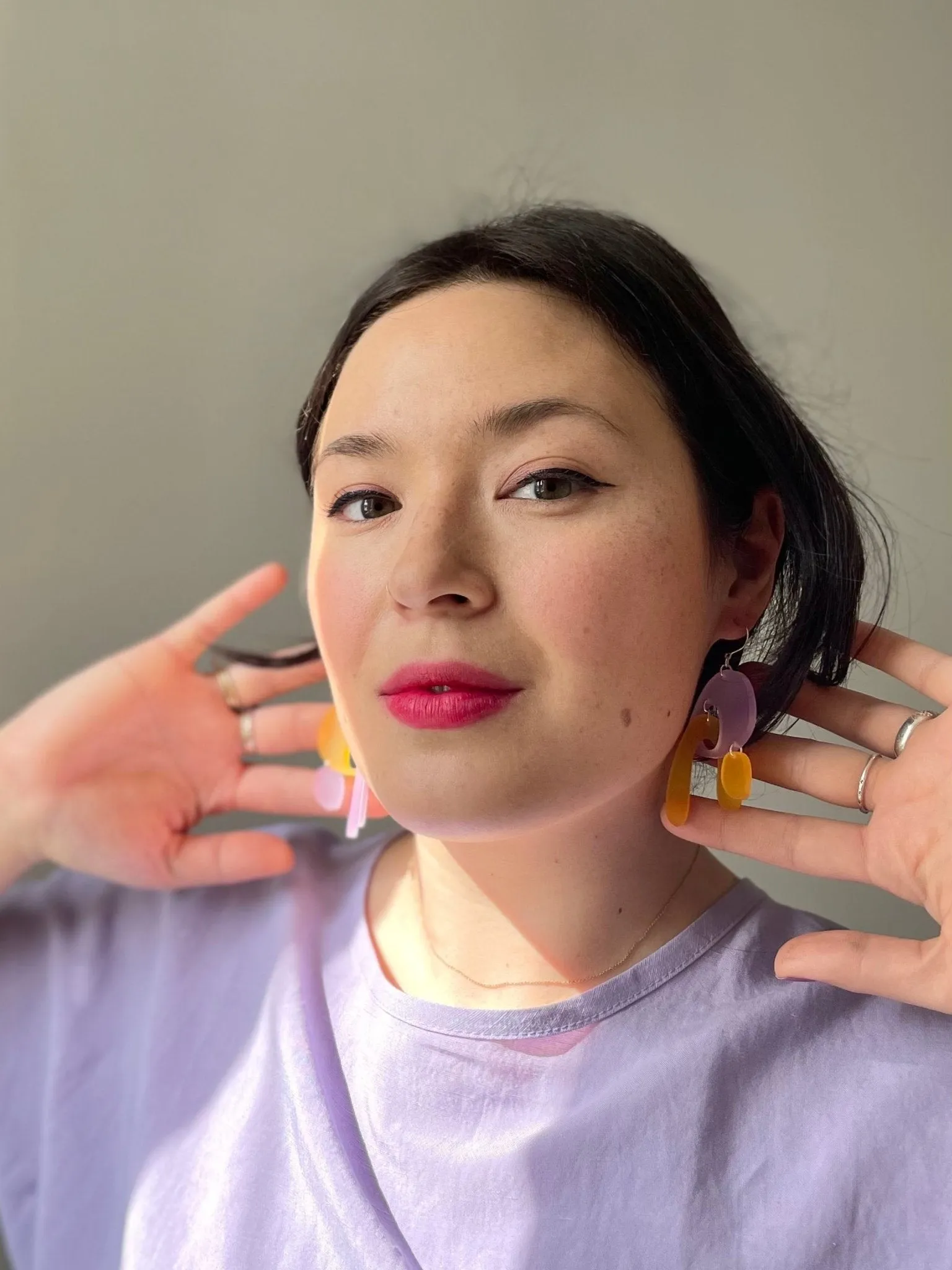 Nic Nac Amoeba Earrings (Multiple Colours)
