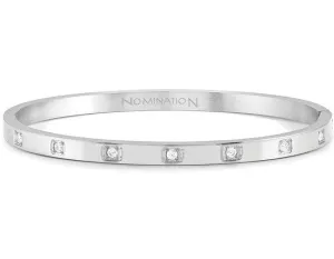 Nomination Silver Square Cubic Zirconia Bangle