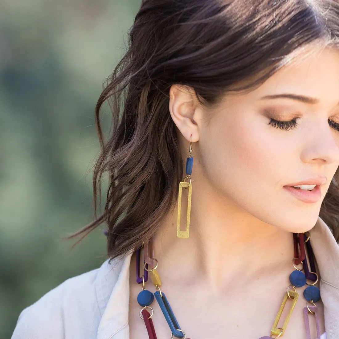 Omala Bold & BrashEarrings Dot Rectangle
