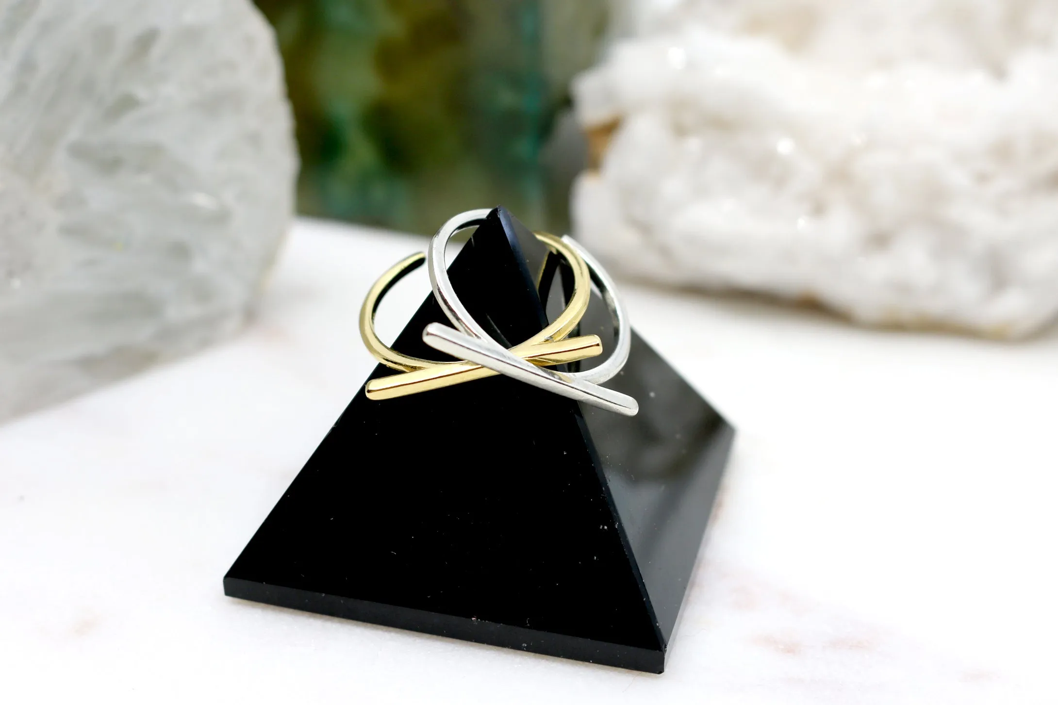 On the Straight and Narrow // Flat Long Bar Ring, Vermeil or Sterling Silver // BH-R015
