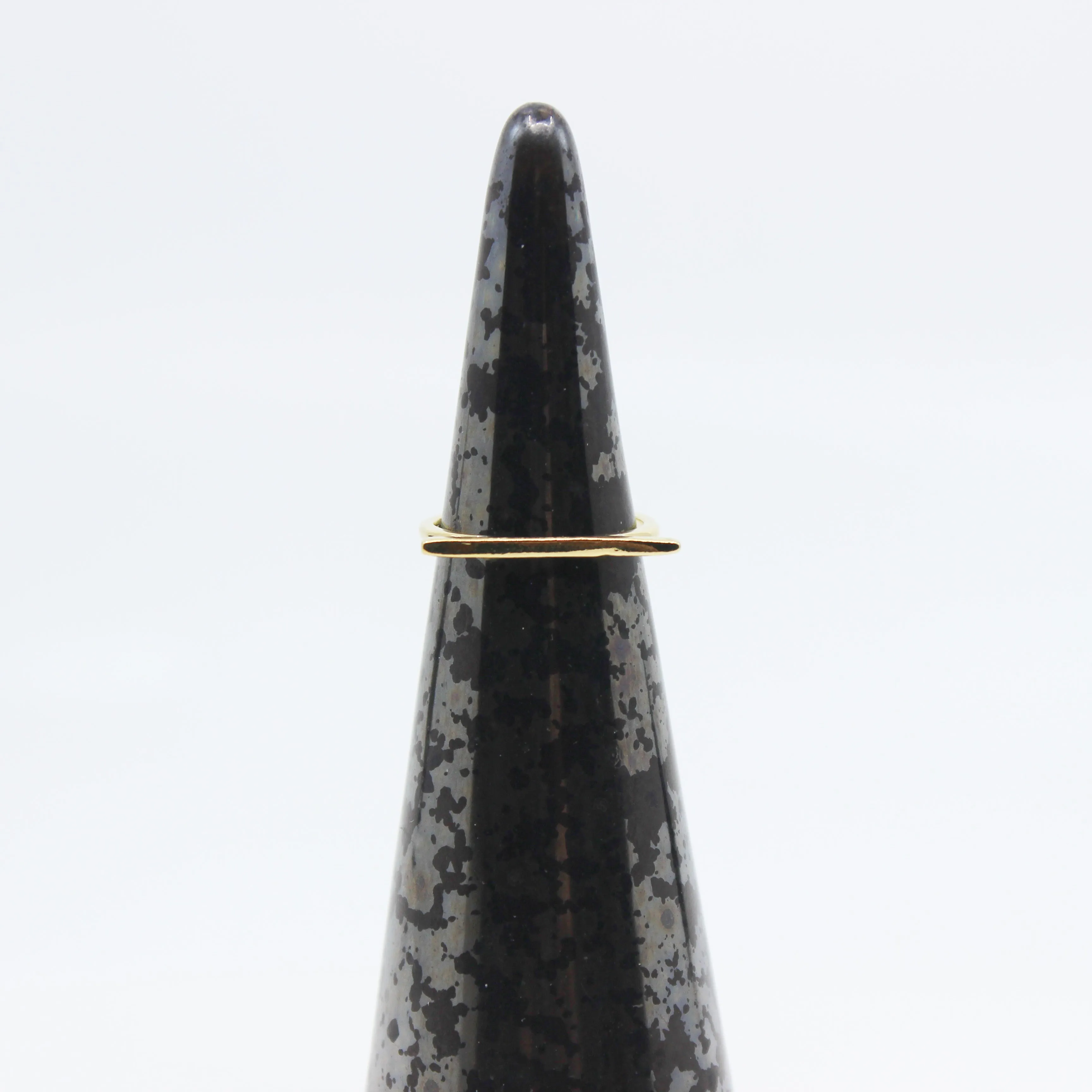 On the Straight and Narrow // Flat Long Bar Ring, Vermeil or Sterling Silver // BH-R015