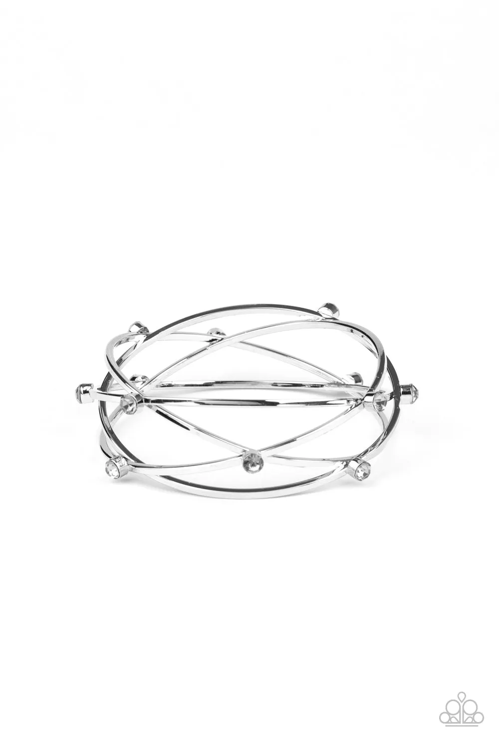 Open Door Jewelry - Cosmic Sparkle - Silver Bracelet - Paparazzi Accessories