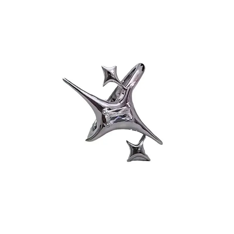 Original 925 Sterling Silver Double Lines Women Finger Rings For Sell
