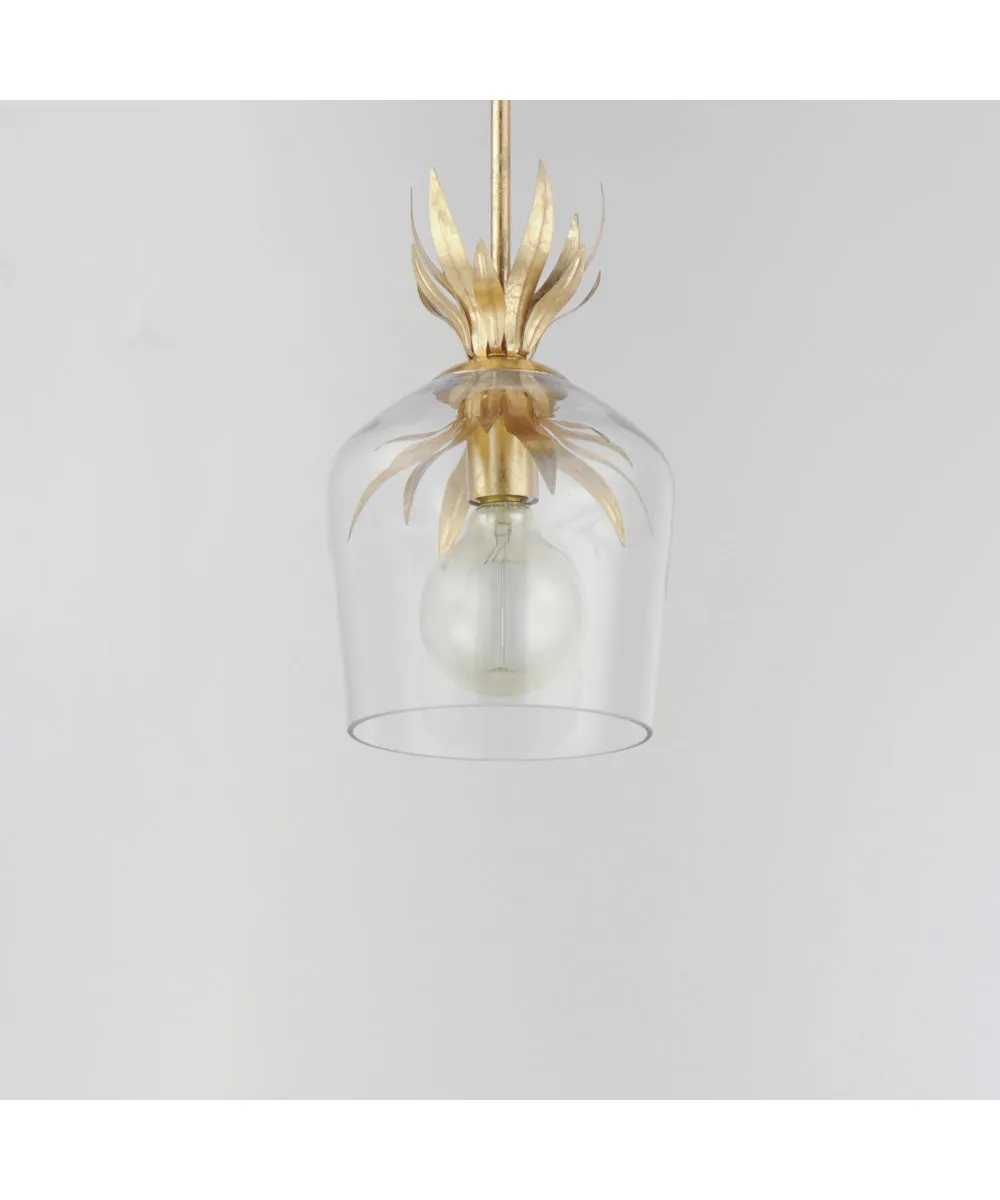 Paloma Single Pendant Gold Leaf
