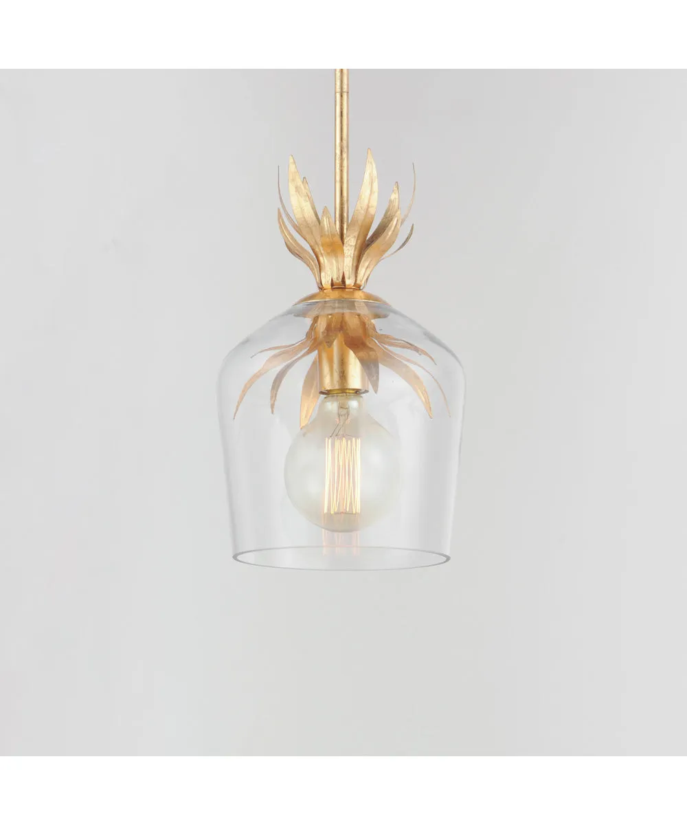 Paloma Single Pendant Gold Leaf