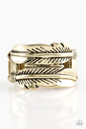 Paparazzi Ring ~ Fearless Flier - Brass