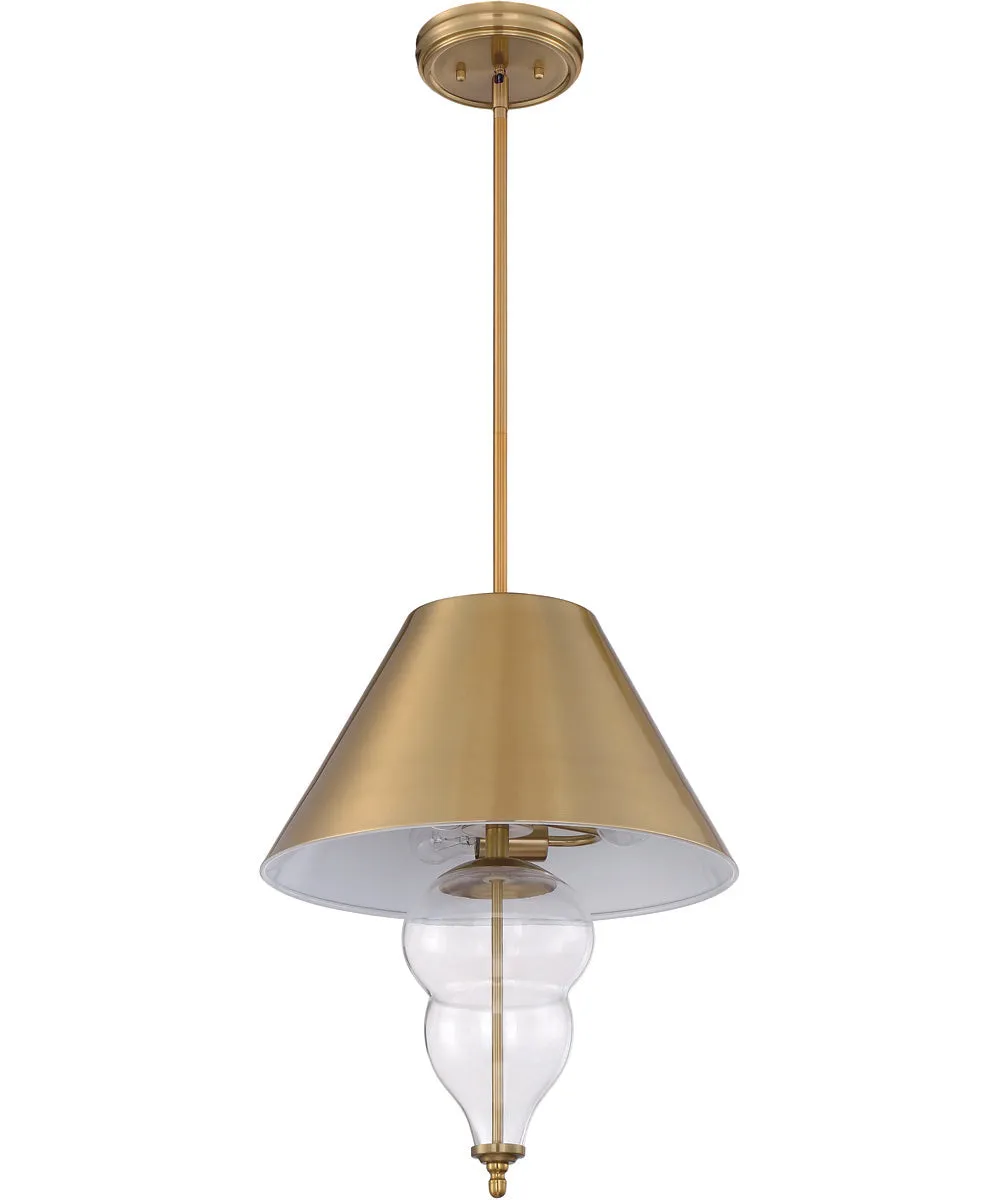 Pendant 3-Light Pendant Satin Brass