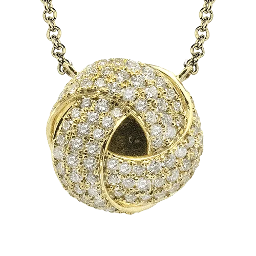 Pendant Necklace in 18k Gold with Diamonds LP4953 WHITE 18K X YELLOW