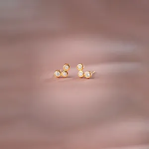 Petite Trio Small Diamond Earrings