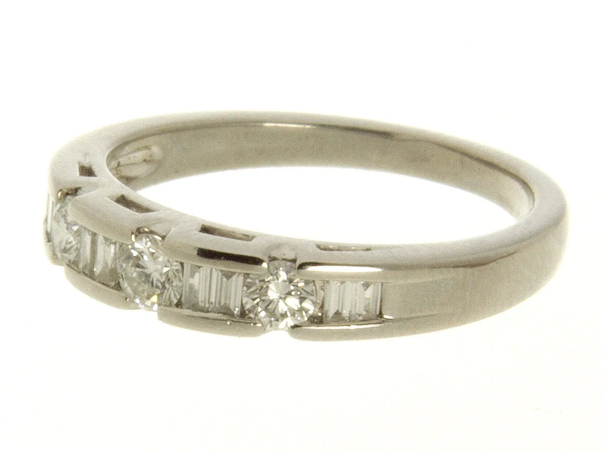 Platinum 1/2ct Diamond Wedding Band
