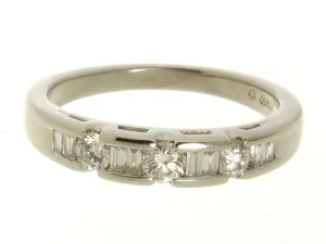 Platinum 1/2ct Diamond Wedding Band